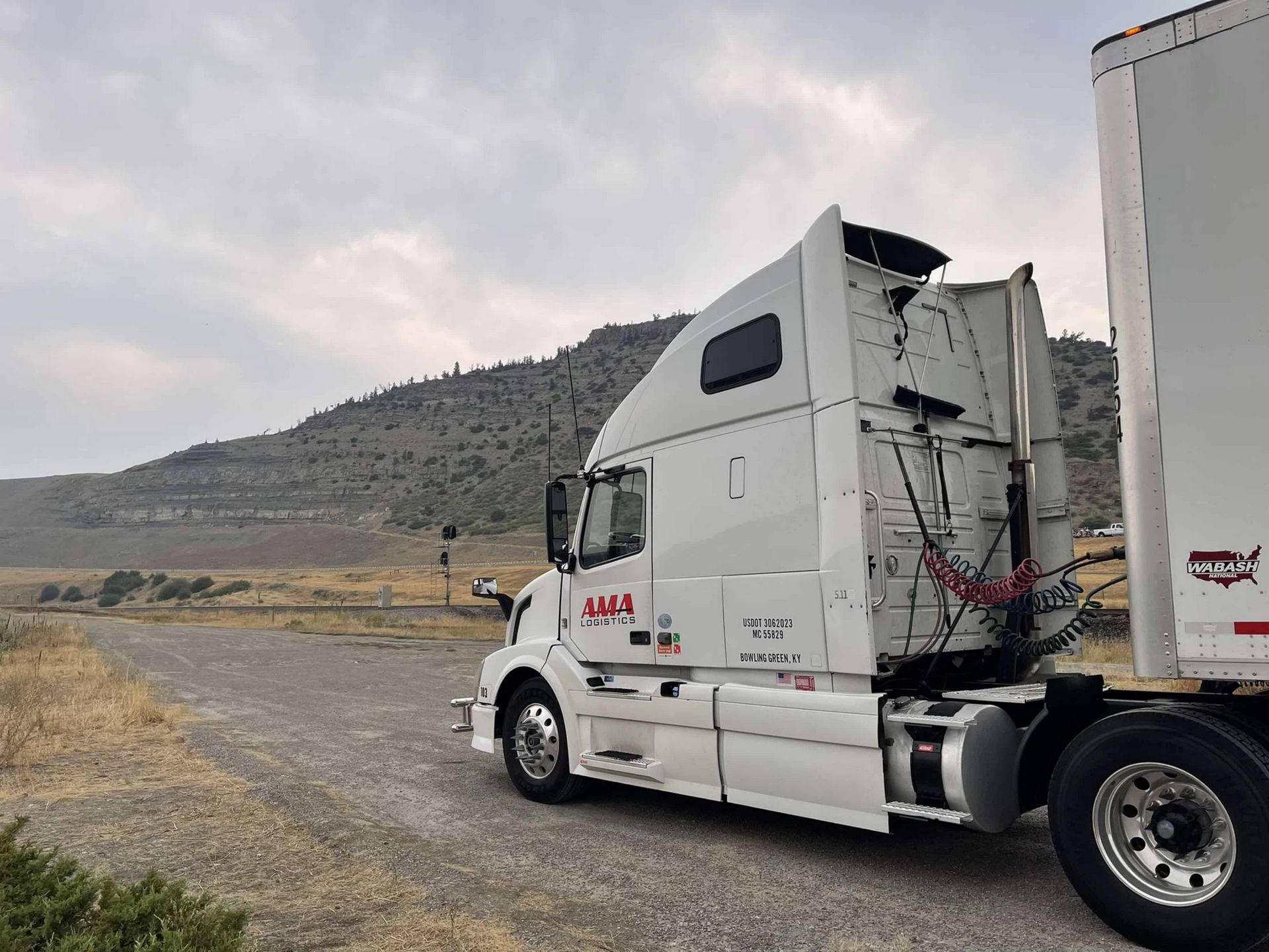 white ama logistics truck in bowling green ky