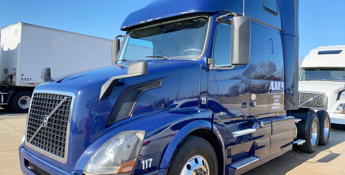 blue ama logistics truck in bowling green ky